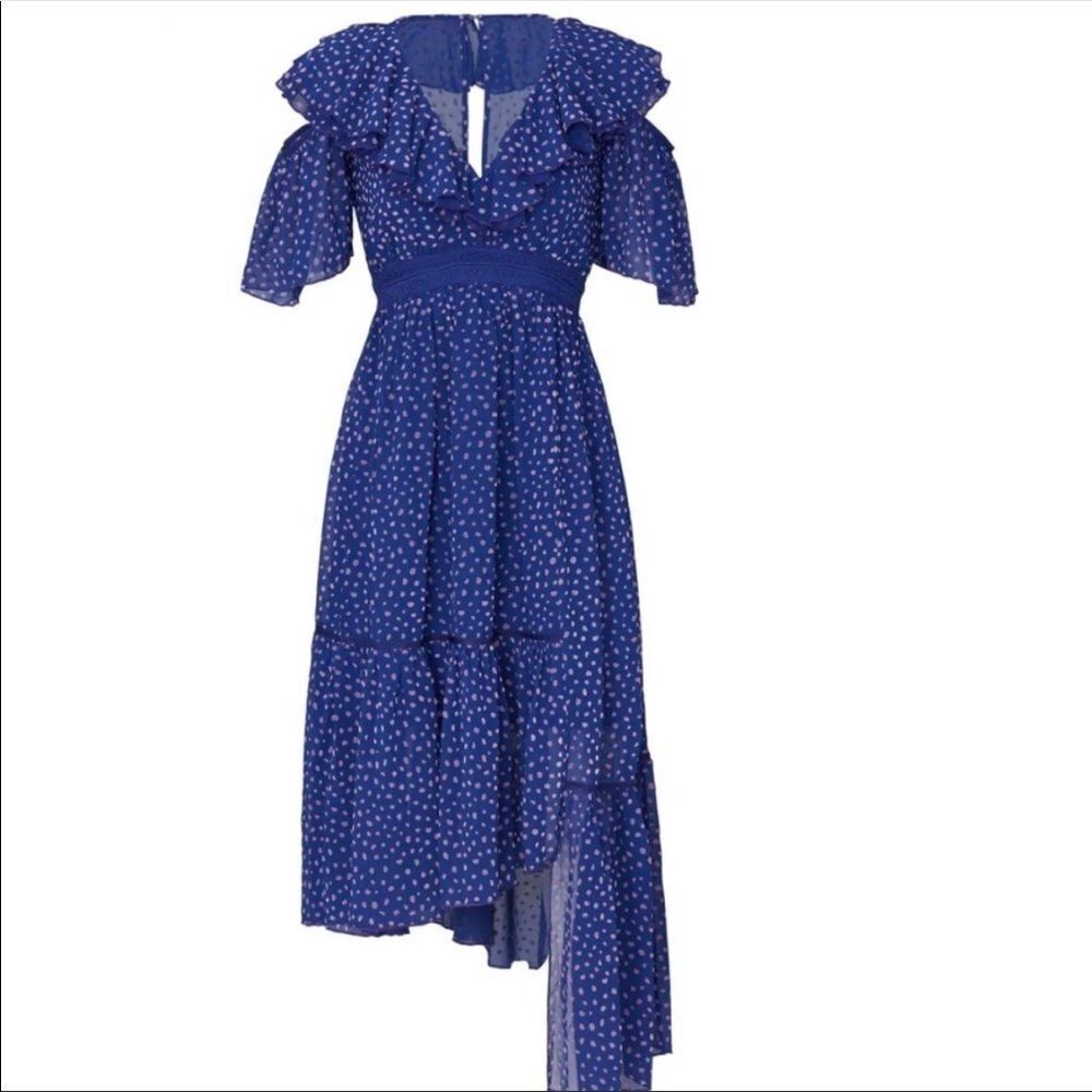 Three Floor Polka Dot Ada Ruffle Dress Size 4
